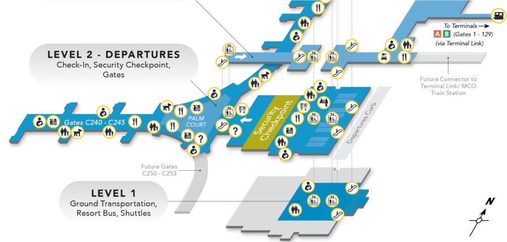 MCO Airport Terminal C Map (1)
