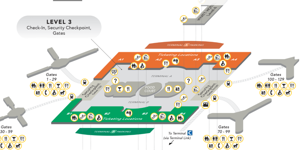 Orlando Airport Terminal A and B Map(3)